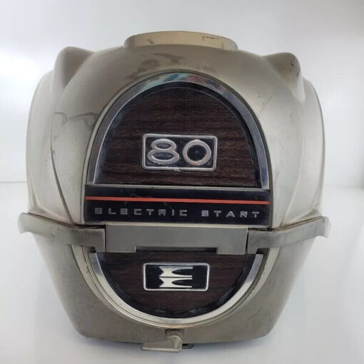 1967 Evinrude 80hp Outboard Motor Model #80753R Cowling Cover with Latch