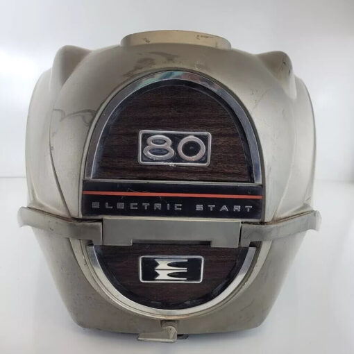 1967 Evinrude 80hp Outboard Motor Model #80753R Cowling Cover with Latch,,