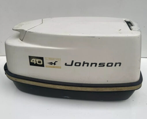 1971 JOHNSON EVINRUDE 40EL71B 40HP OUTBOARD MOTOR COWLING / COVER O.E.M USED.,,
