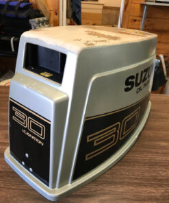 1989 Suzuki DT 30 HP 2 Stroke Engine Top Cowl Shroud Cover Hood Freshwater MN