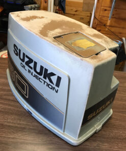 1989 Suzuki DT 30 HP 2 Stroke Engine Top Cowl Shroud Cover Hood Freshwater MN,,