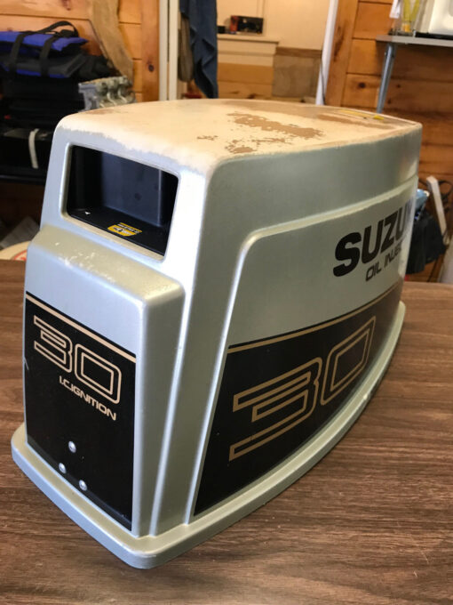 1989 Suzuki DT 30 HP 2 Stroke Engine Top Cowl Shroud Cover Hood Freshwater MN