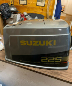 1992 Suzuki DT 225 HP EFI 2 Stroke Hood Top Cowl Cowling Shroud Freshwater MN,,