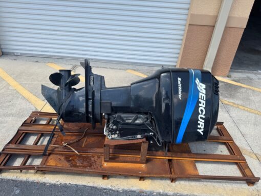 2003 Mercury 90 hp ELPTO 2-Stroke 20" Outboard Boat Motor Engine Runs Well