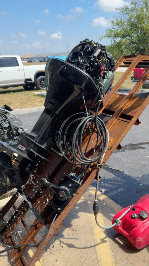 2003 Mercury 90 hp ELPTO 2-Stroke 20" Outboard Boat Motor Engine Runs Well,,
