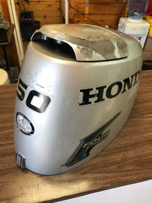 2004 Honda BF 50 HP 4 Stroke Outboard Motor Top Cowl Cover Hood Freshwater MN