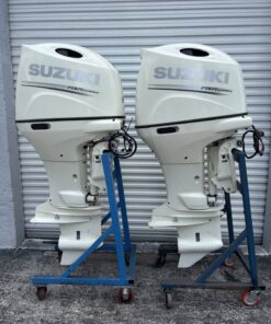 2020 Pair of Suzuki DF150 150 HP EFI Four Stroke Outboard Motors | Power Tilt & Trim | Fly-by-Wire Controls | Warranty available