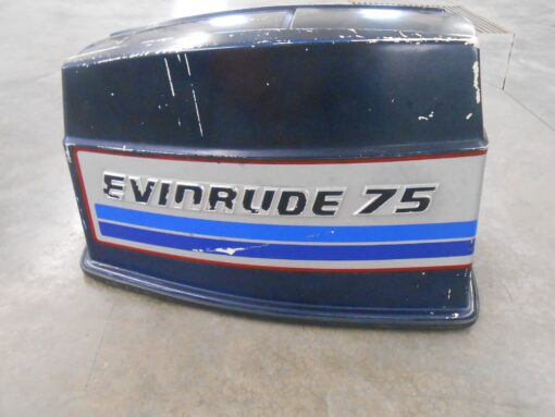 281779 Evinrude 1982 75hp E75TRLCNB Outboard Motor Engine Cover Hood (B),,