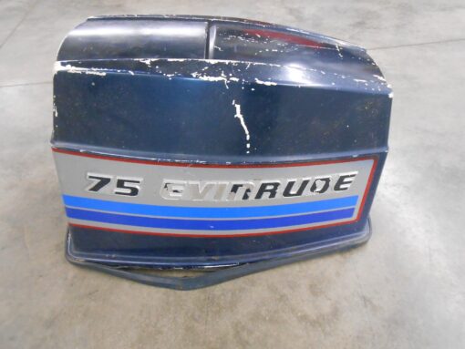 281779 Evinrude 1982 75hp E75TRLCNB Outboard Motor Engine Cover Hood (B),,
