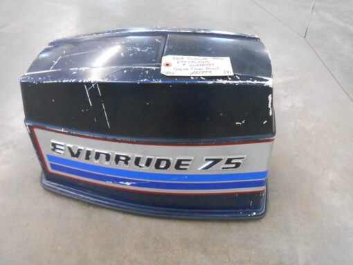 281779 Evinrude 1982 75hp E75TRLCNB Outboard Motor Engine Cover Hood (B)