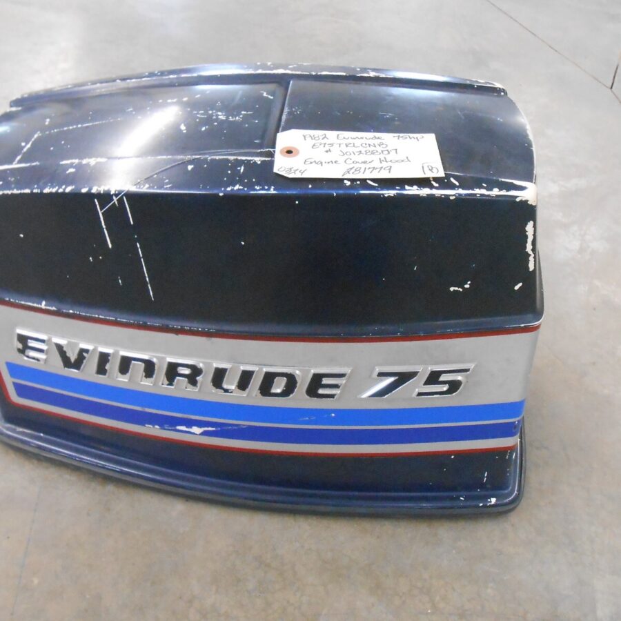 281779 Evinrude 1982 75hp E75TRLCNB Outboard Motor Engine Cover Hood (B)
