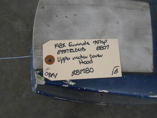 281780 Evinrude 1982 75hp E75TRLCNB Outboard Upper Motor Cover Hood (B),,