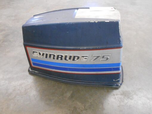 281780 Evinrude 1982 75hp E75TRLCNB Outboard Upper Motor Cover Hood (B)