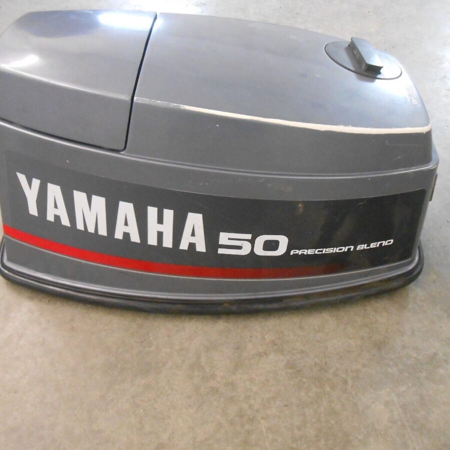 6H5-42610-44-EK Yamaha 1990 50hp ETMLD Outboard Motor Top Cowl Hood (B)