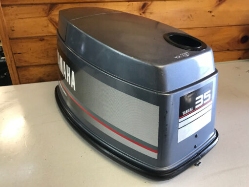 89 Yamaha 35 40 HP 2 Stroke Outboard Motor Top Cowl Cover Hood Freshwater MN,,