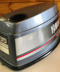 89 Yamaha 35 40 HP 2 Stroke Outboard Motor Top Cowl Cover Hood Freshwater MN,,
