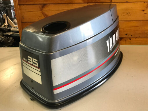 89 Yamaha 35 40 HP 2 Stroke Outboard Motor Top Cowl Cover Hood Freshwater MN,,