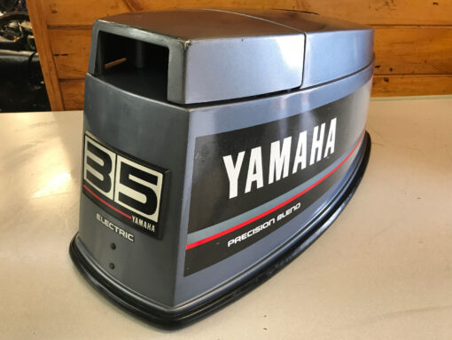 89 Yamaha 35 40 HP 2 Stroke Outboard Motor Top Cowl Cover Hood Freshwater MN