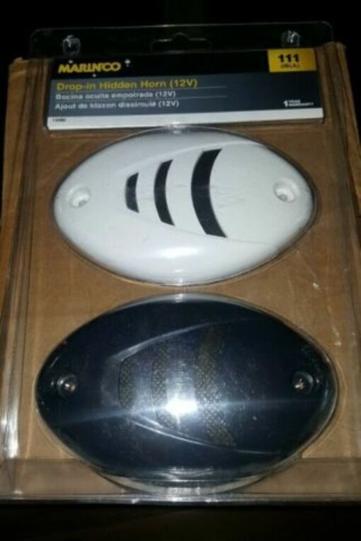 AFI Drop-In Hidden Boat XLOUD Horn with Black/White Grill 10080 Marine 4A 12V,,