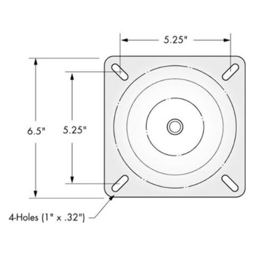 Attwood 1002-SS Boat Seat Mount Lock'n-Pin 3/4" ALL Stainless Steel Swivl-eze,,