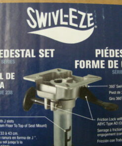 Attwood 2385405 Swivl-Eze Boat Seat Mount-Base-Pedestal Adjustable 12.5
