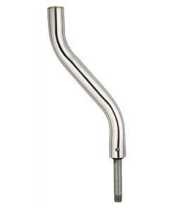 Attwood 7153-T-SS Lock'n SS Pin Post OFFSET 13" Fixed 1.5" Diam Threaded Boat
