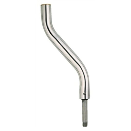 Attwood 7153-T-SS Lock'n SS Pin Post OFFSET 13" Fixed 1.5" Diam Threaded Boat