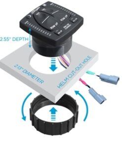 Bennett OBI9000-H Switch Control positionw LED Indicator for HYDRAULIC Trim tab,,