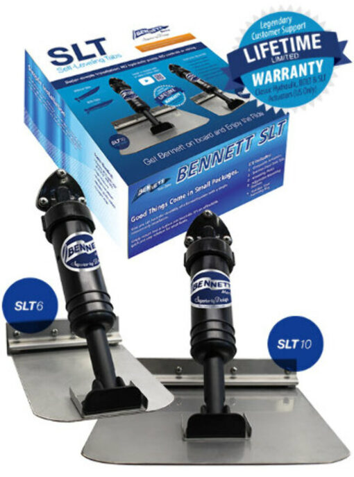 Bennett SLT6 spring-loaded Self-Leveling Trim Tabs 6"x8" for Boats Up to 17' MAX,,
