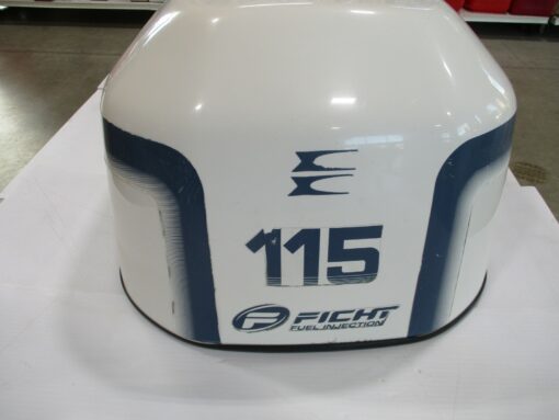 Evinrude 115 HP Ficht outboard motor hood off a 1998 year motor,,