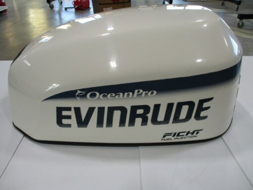 Evinrude 115 HP Ficht outboard motor hood off a 1998 year motor