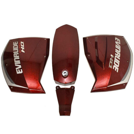 Evinrude Boat Outboard Motor Cowling 5010579 | E-TEC Burgundy (4PC),,