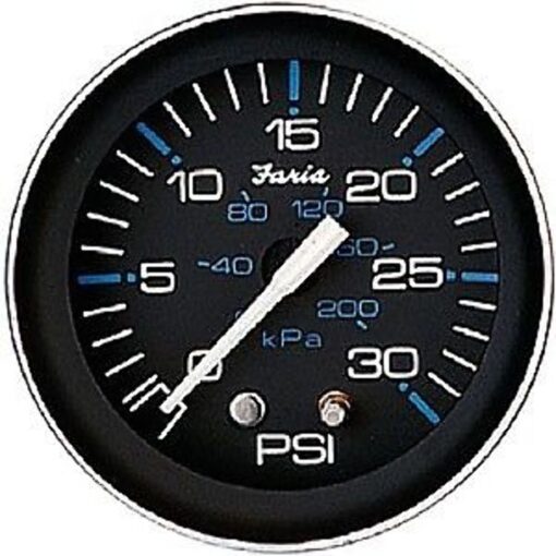 Faria Coral Water Pressure Gauge Kit 30 PSI 13003