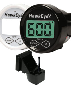 Hawkeye DepthTrax In-Dash Digital Depth & Temp Gauge Transom Mount DT2BX-TM Boat,,