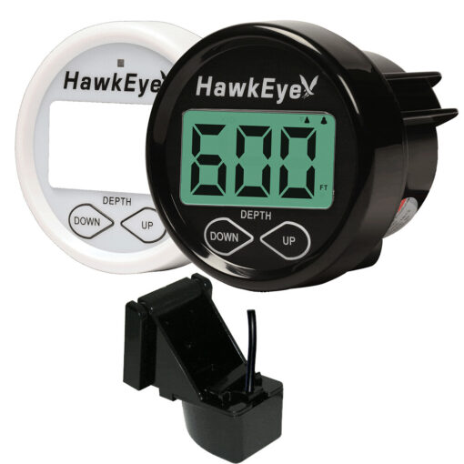 Hawkeye DepthTrax In-Dash Digital Depth & Temp Gauge Transom Mount DT2BX-TM Boat,,