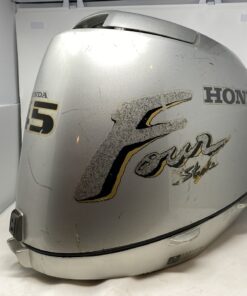 HONDA 45 HP 4 STROKE OUTBOARD BOAT TOP ENGINE COWL HOOD COVER WITH BASE,,