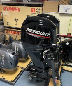 Mercury 60 HP long shaft F60 EFI ELPT (including remote control, gauges and propeller),,