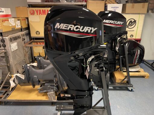 Mercury 60 HP long shaft F60 EFI ELPT (including remote control, gauges and propeller),,