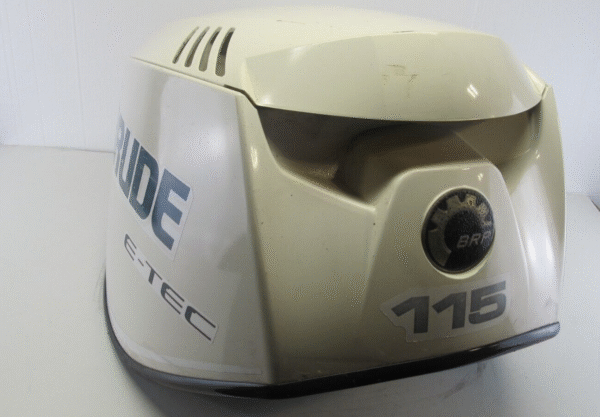 OEM 2003 - 2008 115hp Evinrude ETEC Outboard Motor Cowling Cover White 0285629,,