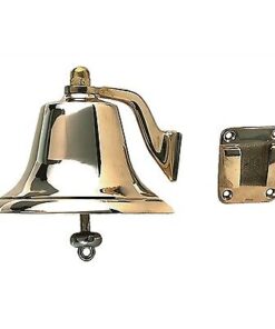 Perko 0420 006 POL Polished Cast Bronze 6" Fog Bell -Under 20 Meter Vessel