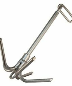 Poseidon 7-2352 Grapnel 12Lb Anchor Heavy duty G-12 Welded Ring TripLine Boat Ma
