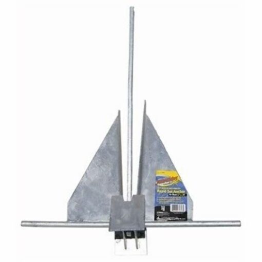 Poseidon SA-2.5 Rapid Set Fluke Anchor 2.5 Lbs Boat 13' MAX Galvanized Jetski