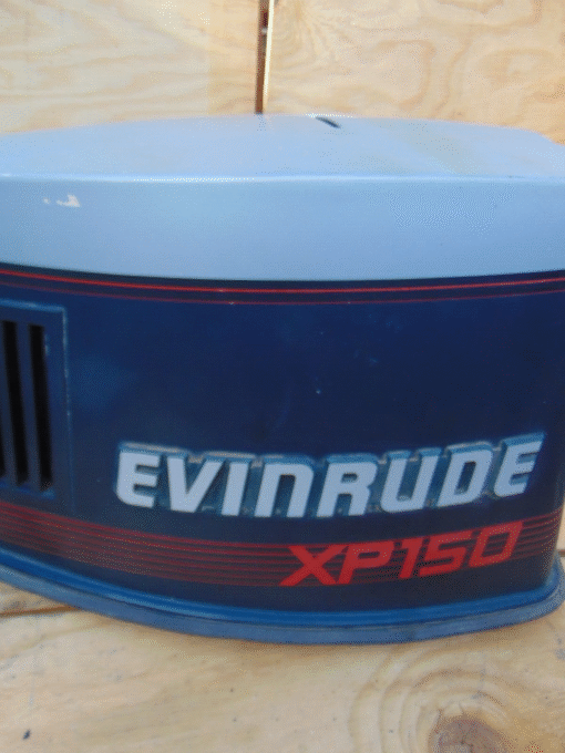 Rare Vintage Evinrude XP-150 HP VRO V-6 Outboard Motor Hood Cowl Test,,