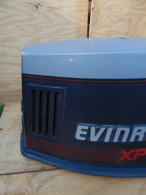 Rare Vintage Evinrude XP-150 HP VRO V-6 Outboard Motor Hood Cowl Test,,