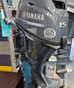 Yamaha F15SEHA 15HP 4-Stroke Outboard Motor – Electric Start, Tiller Handle, New in Box