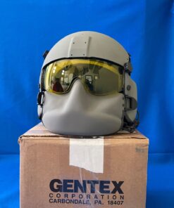 NEW Gentex HGU-56/P XL Helicopter Pilot Flight Helmet – MFS Maxillofacial Shield, Dual Visor
