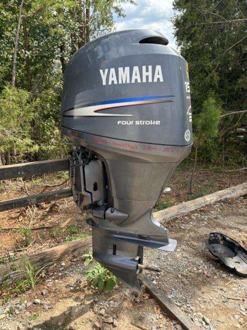 2005 Yamaha F150TLR Outboard Motor – 150HP – 20" Shaft – 4-Stroke – Freshwater Use – Only 311 Hours