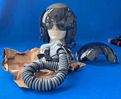 NOS Gentex HGU-68/P Large Helicopter Pilot Flight Helmet + NEW MBU-12/P Oxygen Mask & AVOX Regulator - Image 5
