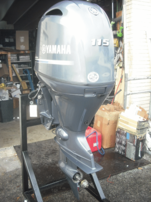 2024 Yamaha F115LB 115HP Outboard Motor – 20” Shaft, 0 Hours, Mechanical Controls - Image 3