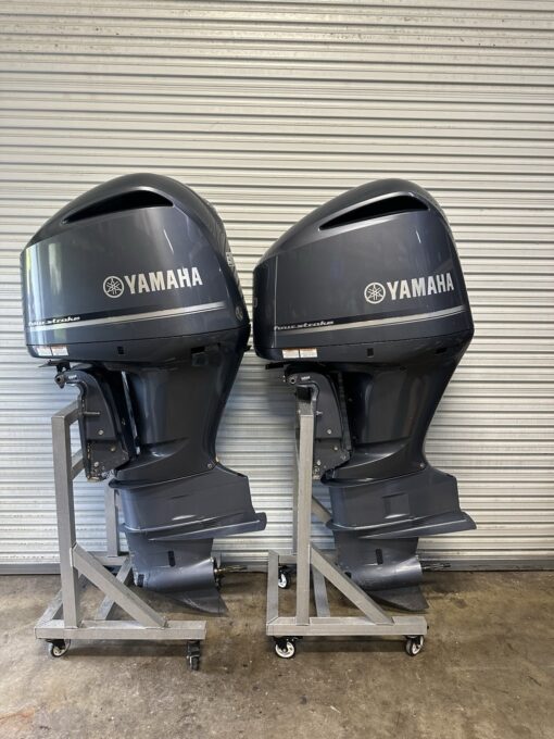 2019 Yamaha F300 Outboard Motors – Twin 300HP 4-Strokes – 30” Shafts – Low Idle Hours – Clean Running - Image 2